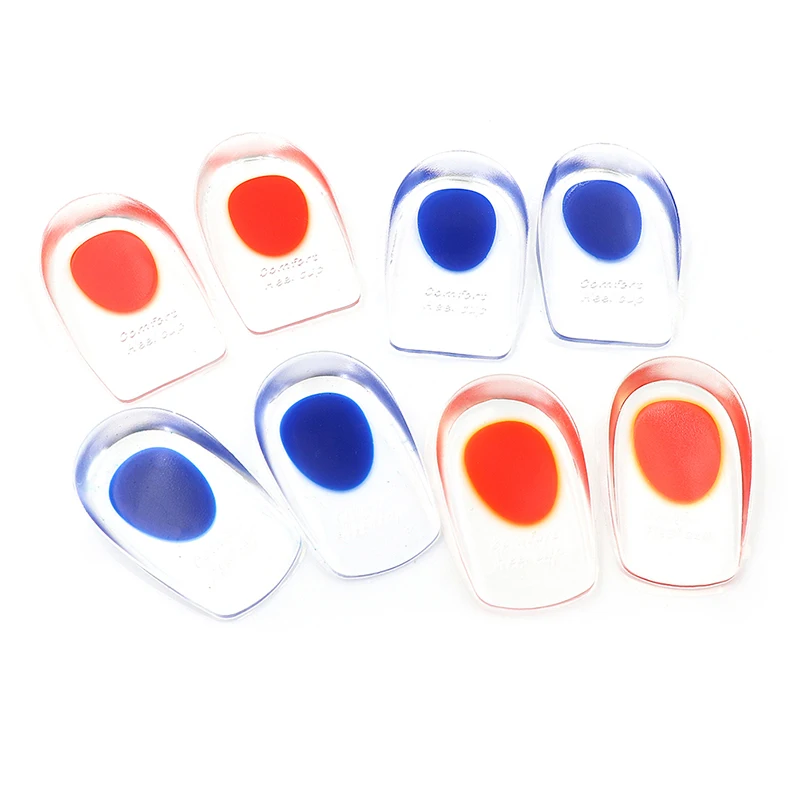 

1 Pair Men/Women Silicon Gel Cushion Insoles Relieve Foot Pain Protectors Support Shoe Pad High Heel Inserts