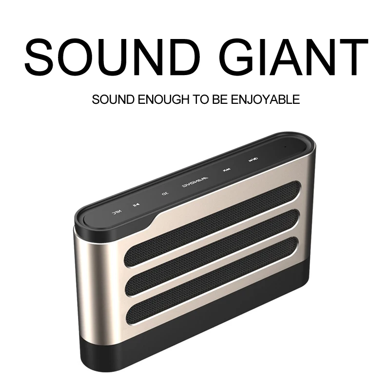 NoEnName_Null Bluetooth Speaker Metal Portable Subwoofer Wireless 4.1 DJ Audio Handsfree | Электроника