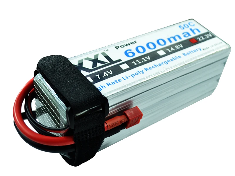 

XXL LiPo RC Battery 6000mAh 22.2V 50C-100C AKKU for RC Align 7.2 Quadcopter Drone Helicopter Airplane
