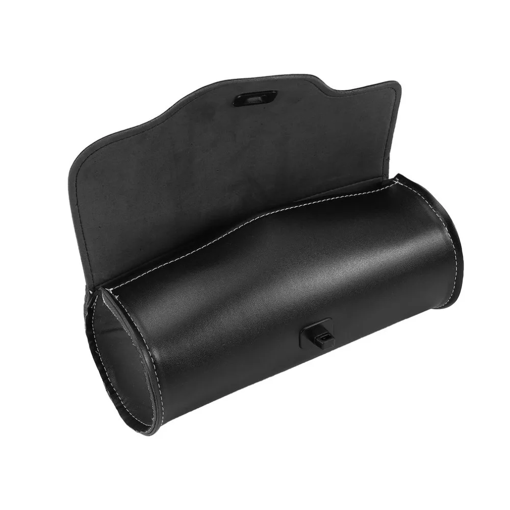 Hot Motorcycle Tool Bag Handlebar Saddle Bag PU Leather Storage Tool