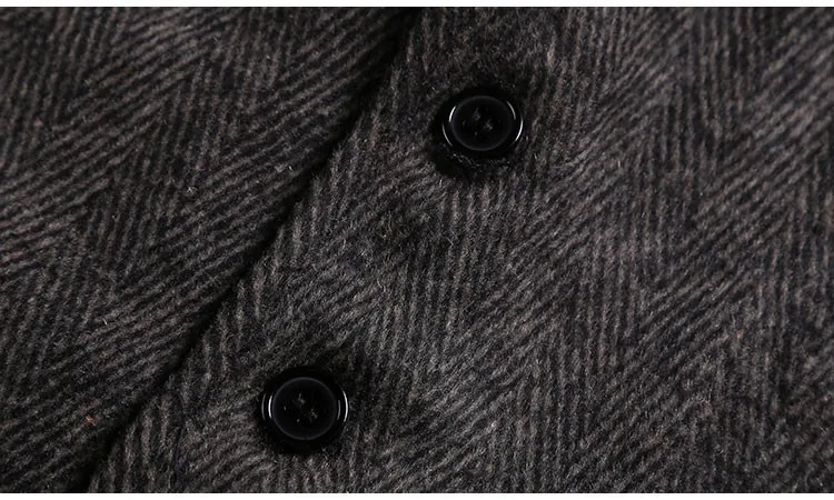 Męskie marki bez rękawów kurtka kamizelka męska garnituru moda męska brytyjski styl Slim Woolen bawełna Single breasted Vintage kamizelka -