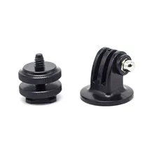 360 Rotativo 1/4 “-20 Tripé hero6 do Flash Hot Shoe Adapter para GOPRO 5 4 3 Sessão/Xiaomi Yi/SJcam/GitUp ação Câmera Digital