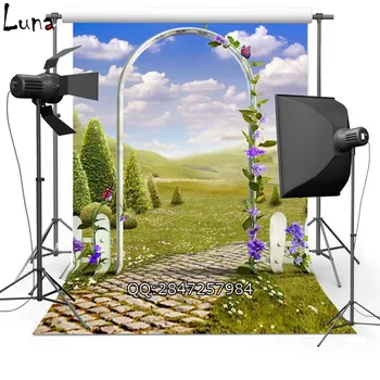 

MEHOFOTO Floral Vinyl Photography Background For Wedding Arch New Fabric Flannel Backdrop For Lover photo studio Props 2390