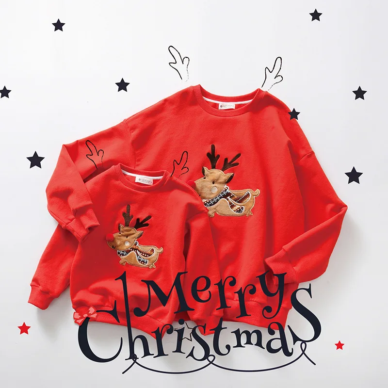 

Family Matching Christmas Clothes Sweaters Dad Mommy and Me Clothes Boys Hoodies Sweatshirts Family Christmas Pajamas T Shirts