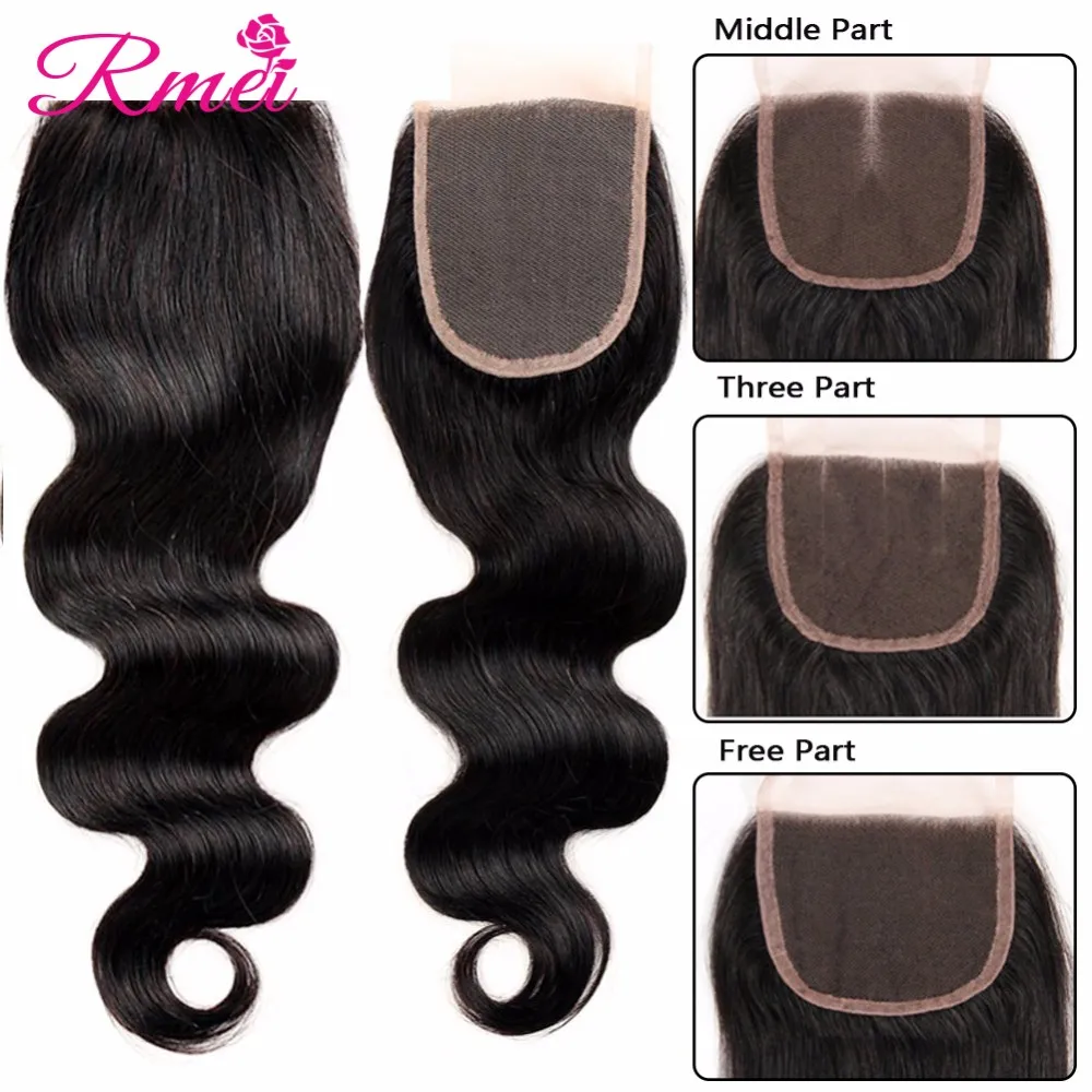 8A Brazilian Virgin Hair Body Wave Lace Closure Natural Color 1pc Cheap Human Hair Closure Ali Moda Braziian Body Wave Closure (8)