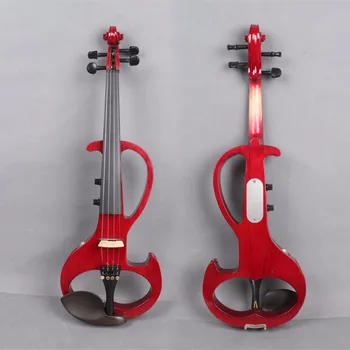 

16 ''inch Electric Viola 4string Solid wood hand made nice Sound Red color #EV6