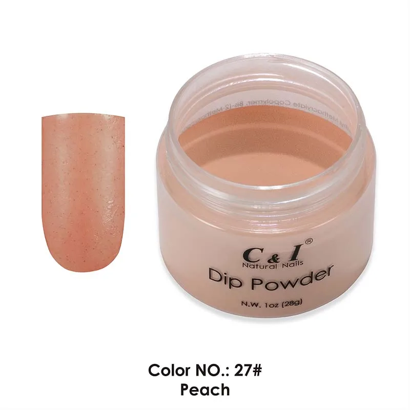 Buy 28g Dipping Powder Color NO.27 Peach Yellow Color