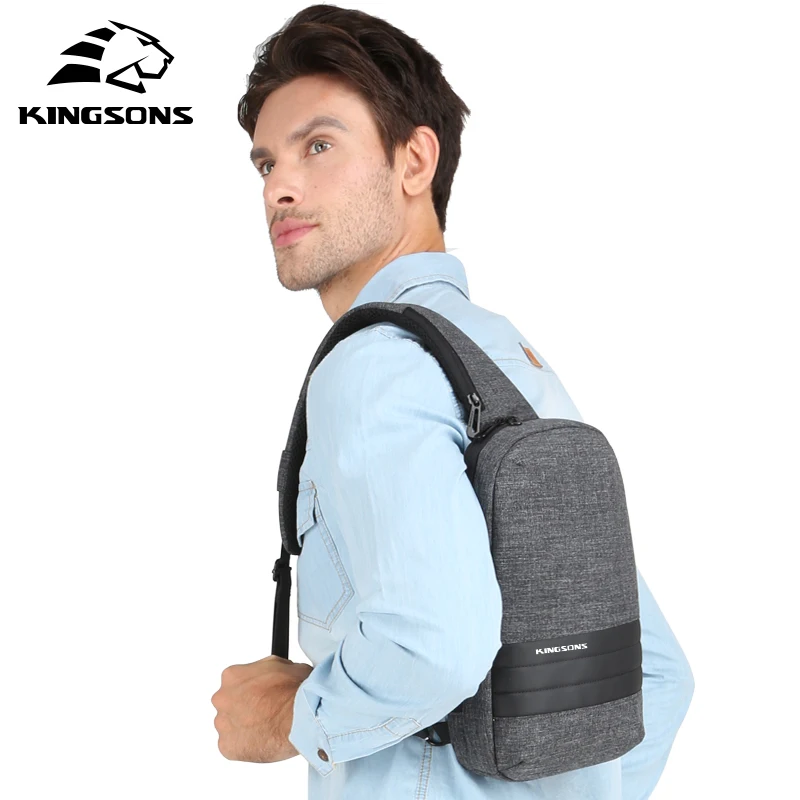 Kingsons Casual Shoulder Bag anti theft cross body travel bags Messenger Chest Pack small Waist ...