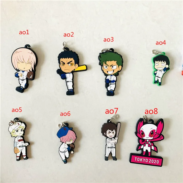

[ao] Clearance Sale Action Figure Japan Anime Model Rubber Pendant Phone Bag Pendant Toys for Children Christmas Gifts 3-5cm