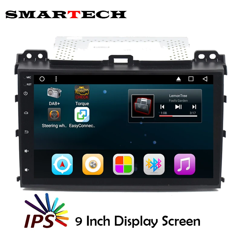 

SMARTECH 2Din Prado 120 Car Stereo RDS Radio Android 6.0 IPS Screen Car Multimedia For TOYOTA Land Cruiser 2002-2009 Car Wifi 3G