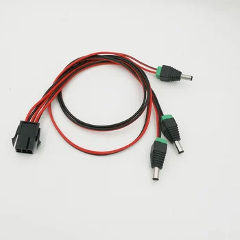 

10PCS/LOT ATX PCI-E Express 6pin to 3*DC 5.5X2.1mm Plugs of Gridseed Mini
