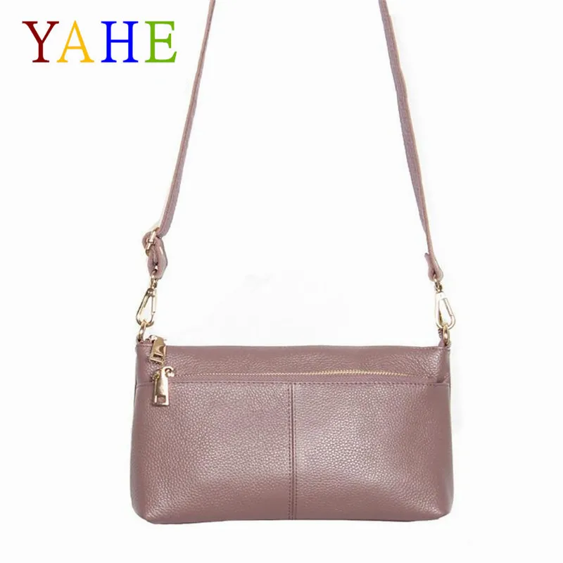 

YaHe 2018 Brand Women Shoulder Bags Soft Genuine Leather Handbags Small Crossbody Tote Bag Black Messenger Phone Pouch For Woman