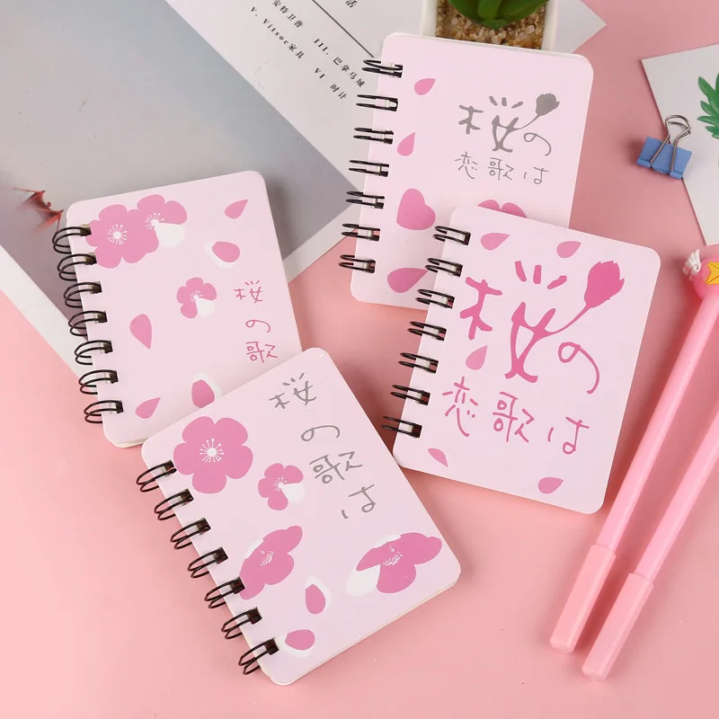 16 стилей спиральная книга Катушка ноутбук Kawaii выровненная чистая сетка бумага
