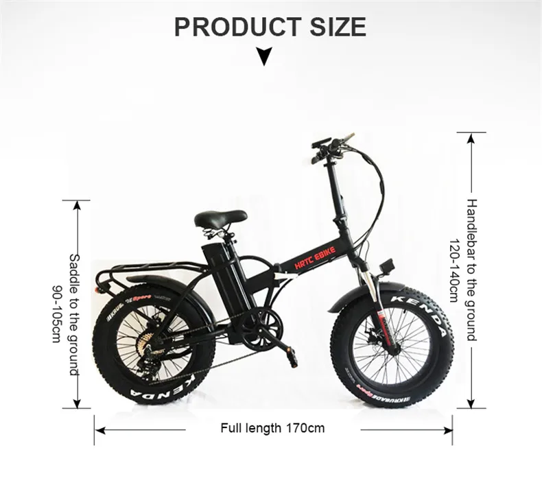 Flash Deal 20inch electric bicycle 48v500w bafang motor TFT LCD fat ebike Fold electric mountain bike Beach snow 4.0 Fat tire  bicycle 12