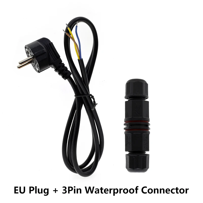 Европа США Великобритания Австралия разъем питания провода с 3 контактами водонепроницаемый разъем электрические шнуры 1,5 м AC DC черный кабель питания удлинитель