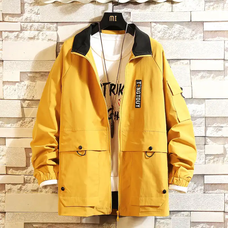 ヒップホップ男ジャケット春 19 ファッションカジュアル日本ストリート Veste オム Modis 服黒原宿カレッジジャケット Jackets Aliexpress