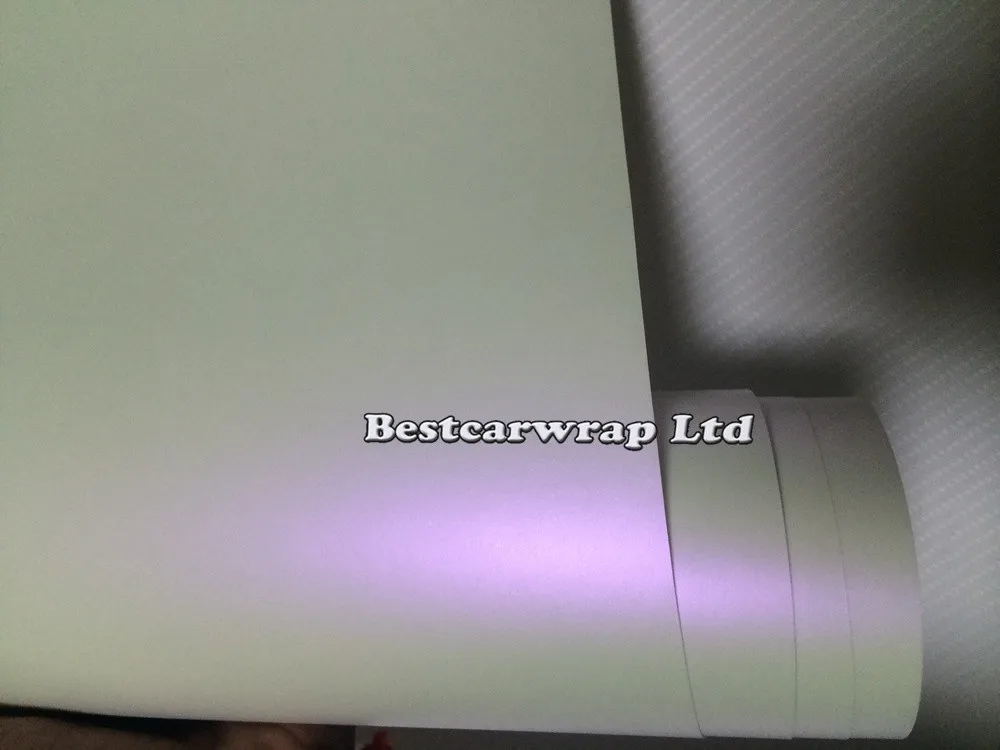 satin pearl matt white car wrap white-purple 3m vinyl wrap (4)