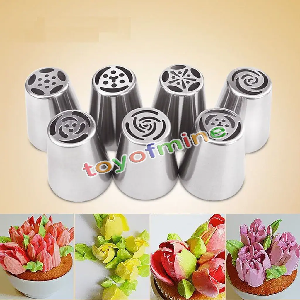 Aliexpress.com : Buy 7pcs Stainless Steel Russian Pastry ...