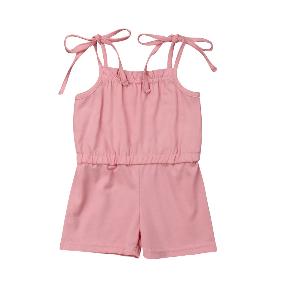 

Infant Baby Girls Clothes Romper Bowknot Straps Cute Outfits Summer Jumpsuit Off Shoulder Playsuit Summer Clothing 0-5Y Girls