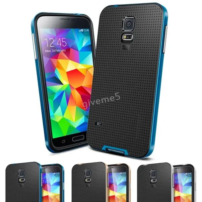 Pro New PVC Flip Mobile Phone Case Cover For Samsung Galaxy S5 Blue Silver Gold Color |