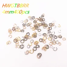 Кольца для прыжков 4 мм 400 шт стальные кольца для прыжков открытые соединители DIY Изготовление ювелирных изделий для аксессуаров