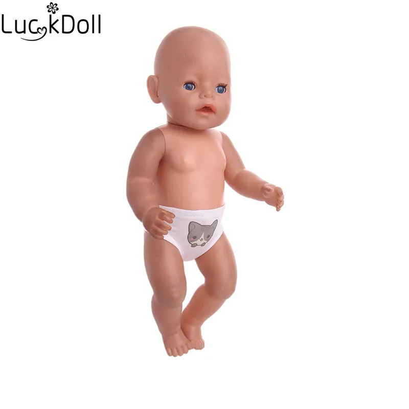 Luckdoll новые кукольные аксессуары мультфильм трусики подходят 43 см кукла, лучший подарок для детей