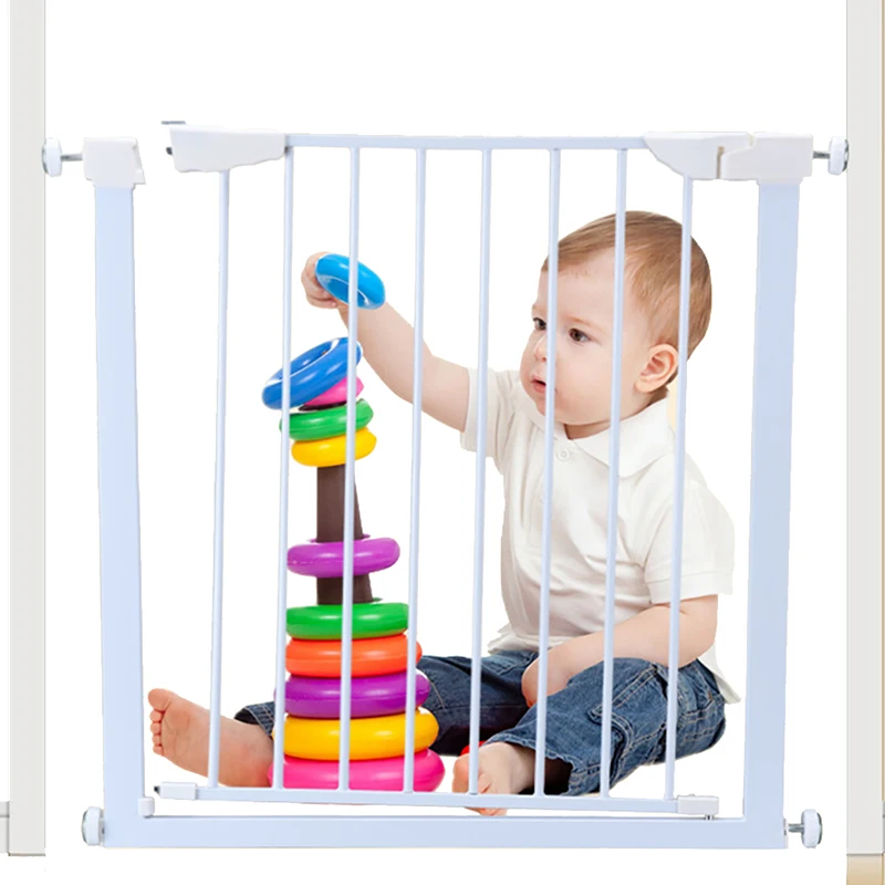 

Adjustable Width Baby Pet Child Safety Security Gate Stair Barrier 77CM Height