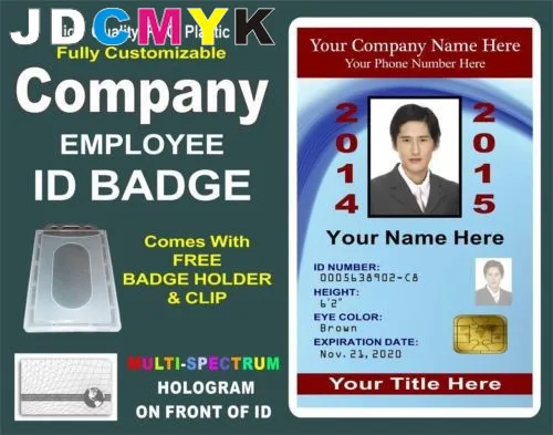 Aliexpress Buy Custom Pany Employee Photo ID