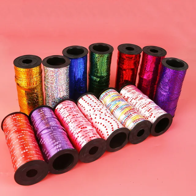 Multiple Color Balloon Wedding Birthday Balloons Party Decoration Ballons 100 yards Satin Ribbon Roll for Ballons & Accessories