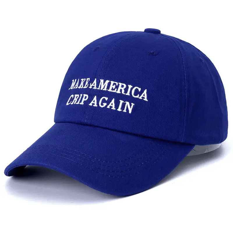 Прямая поставка письмо Сделать Америка CRIP снова Snapback кепки хлопок Бейсболка для мужчин женщин хип-хоп шляпа папы костяная Garros