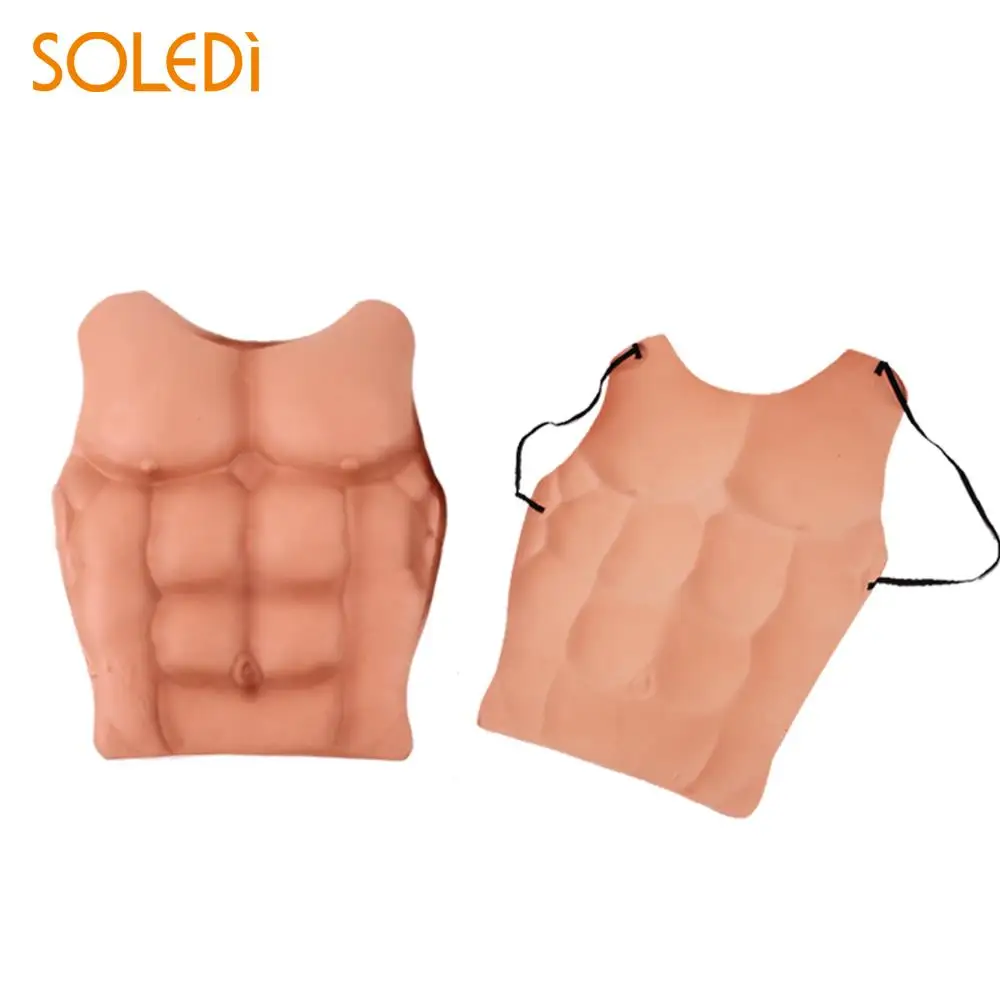 

Fake Chest Halloween Creative Fake Muscle Prop Costume Funny Fake Skin EVA Perform Toy Party