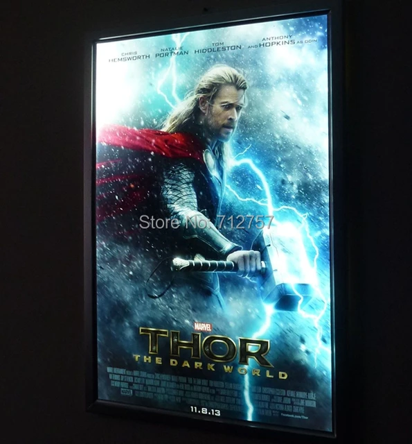 27"x40" Movie Poster Light box Display Frame Cinema Lightbox Decorate