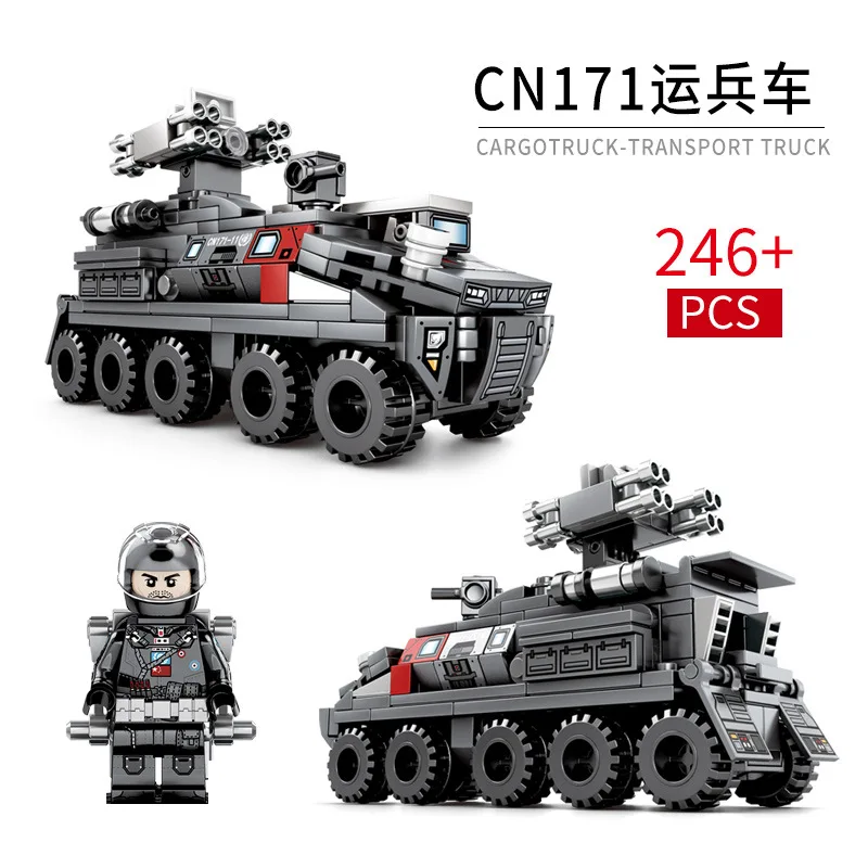 

246pcs Children's building blocks toy Earth wandering Compatible Legoing technic city Earth Transport vehicle figures Bricks