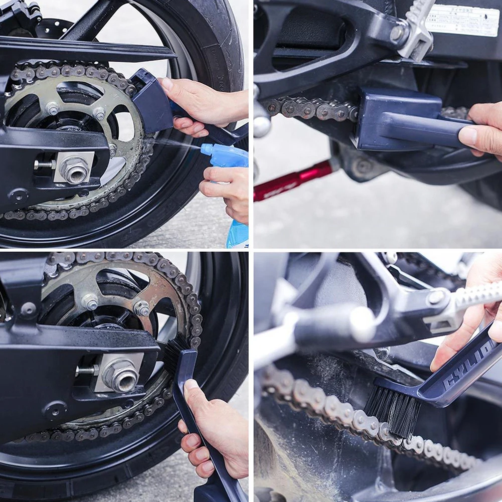 Cheap Hand Solid Double Motorcycle Tool ABS Labor Saving Maintenance Reusable Scrubber Chain Cleaner Bicycle Shockproof Brush 1 Cheap Hand Solid Double Motorcycle Tool ABS Labor Saving Maintenance Reusable Scrubber Chain Cleaner Bicycle Shockproof Brush 1