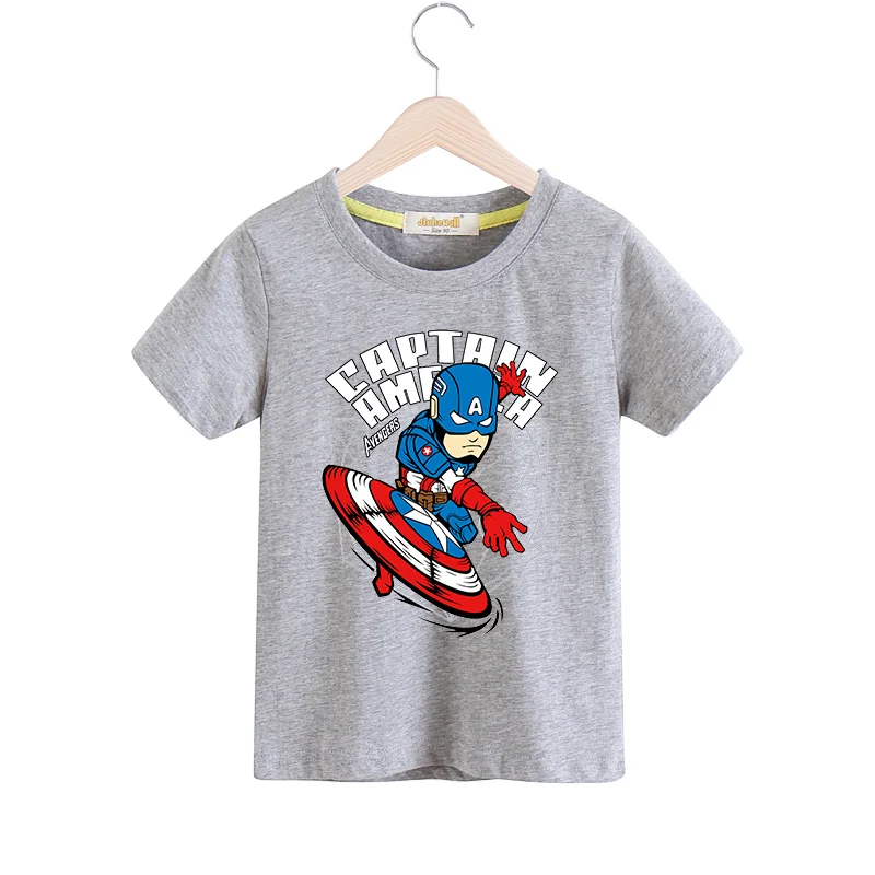 Коллекция года, новая детская футболка с 3D принтом Халка футболки с короткими рукавами из хлопка для мальчиков и девочек, топы, одежда детская футболка с рисунком героя, костюм, TX003 - Цвет: Type3 Grey