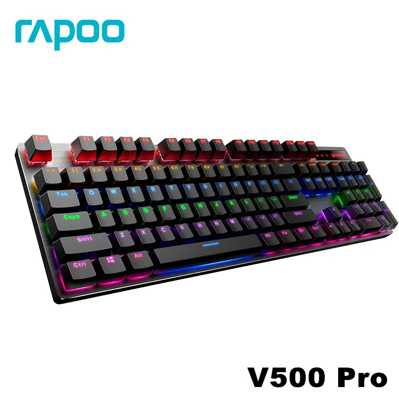Механическая игровая клавиатура Rapoo V500 версия из сплава с питанием от USB для