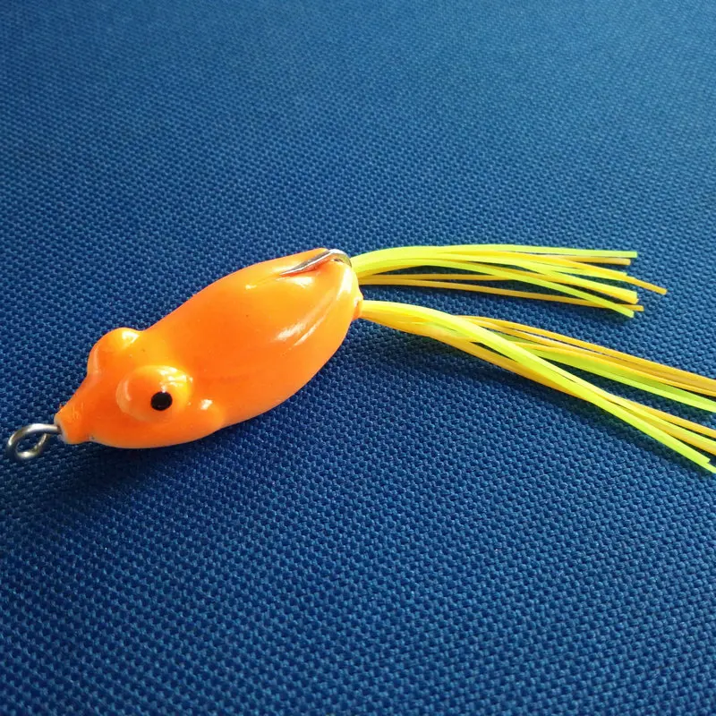 4cm 5g Popper Frog Lures Soft Baits For Snakehead Bass Lures Frog Fishing Floating Topwater drop ship