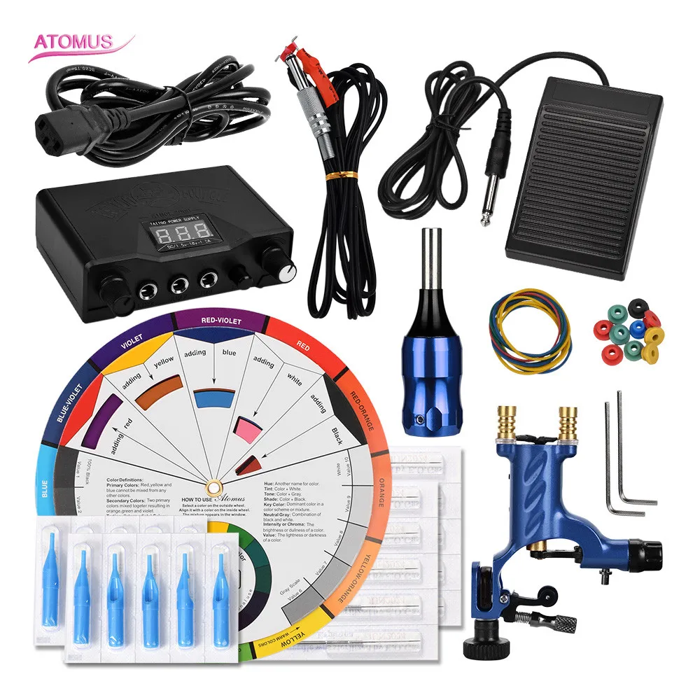 

Rotary Tattoo Machine Kit Tatuajes Maquina Kits De Tattoo Bobinas Tip Professional Tatoo Machine Pen Set Up Tatuajes Beginner