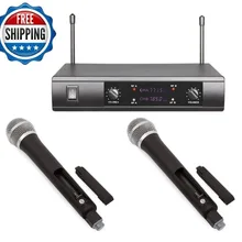 Студийный микрофон Профессиональный 2 микрофоны UHF Доль канал микрофон системы