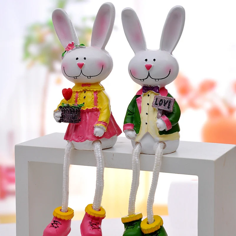 Rabbit Decorative Accessories decorative rabbits miniature fairy figurines home decoration 2 Rabbit Decorative Accessories decorative rabbits miniature fairy figurines home decoration 2