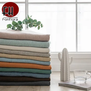 

Modern Solid Blackout Curtains For Living Room Thick Brushed Cotton-like Fabric Door Curtains Simple Soft Window Treatments