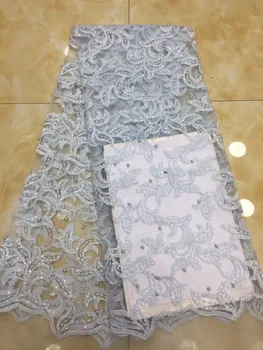 

Embroidered Net Fabric with beads With super Quality L-10918 African Tulle Lace Fabric For party Dress