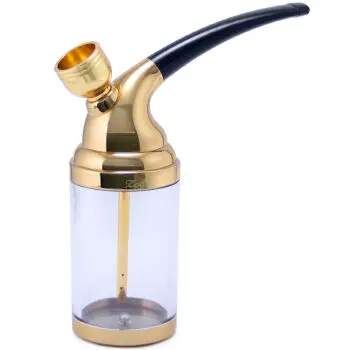 Позолоченные двойной бутылка для воды фильтрации воды золотой подарочной коробке многоразовые сигареты Фильтры Дракон табака Выхлопные