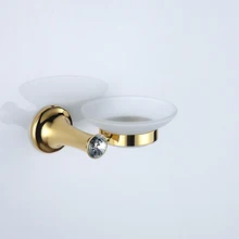 Золотая отделка современный роскошный дизайн кристаллическое мыло держатель для посуды