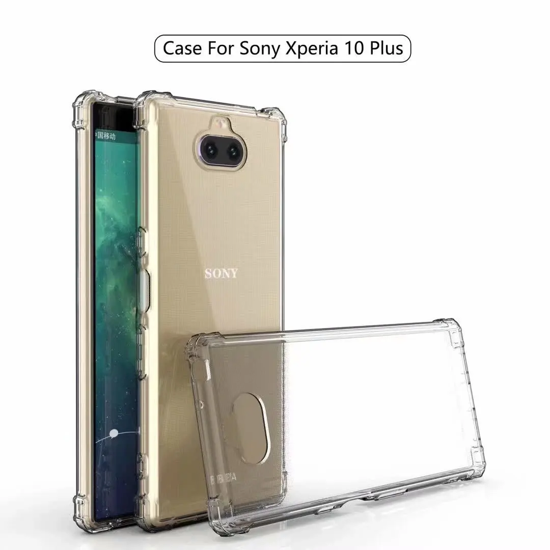 For Sony Xperia 10 Plus Case Soft TPU Transparent airbag shockproof