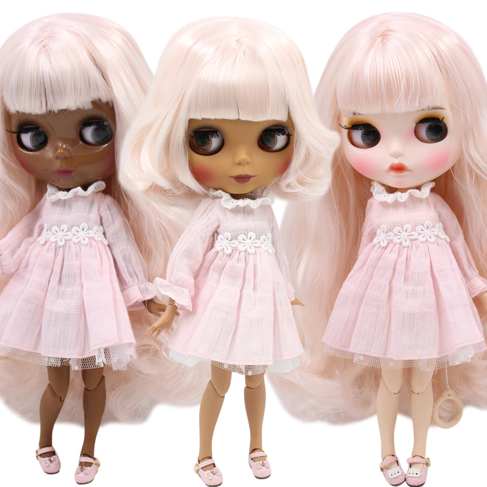 Кукла на заказ ICY DBS Blyth No.BL2352/136 бледно розовая с волосами 1/6 bjd аниме ob24|Куклы| |