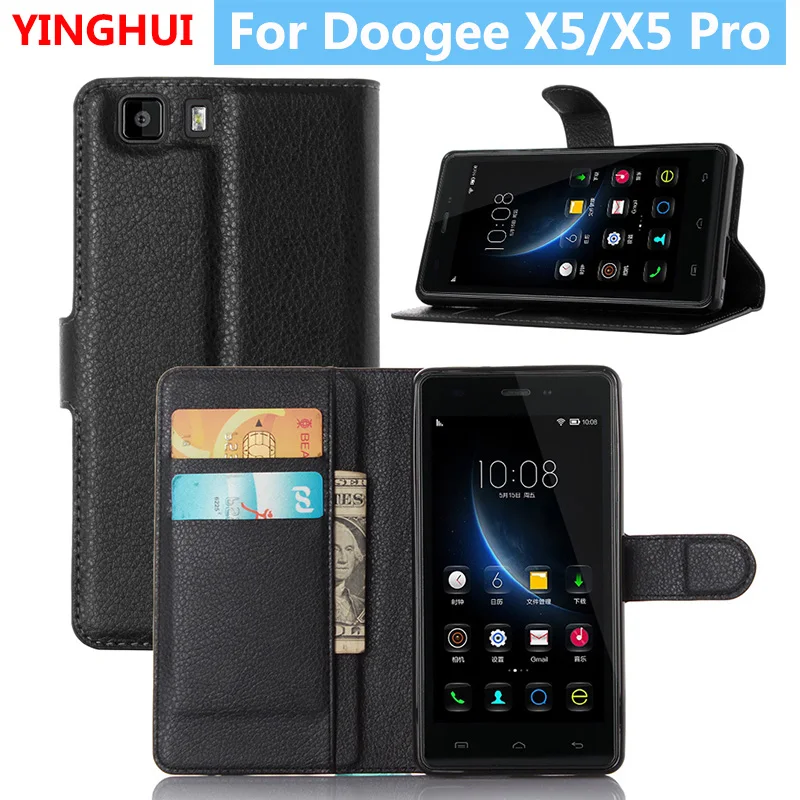 

Doogee X5 X5 Pro Flip Leather Case for Doogee X5 Pro Book Style Wallet Card Slot Stand Flip Protective Phone Shell Case