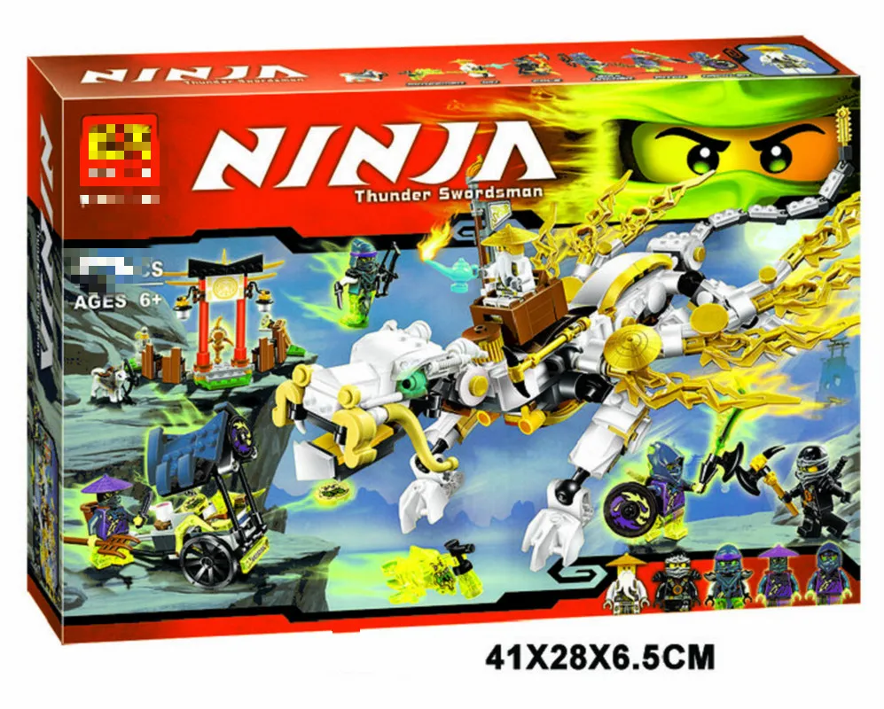 Pаспродажа 10397 совместим с Legoings Ninjagoingly мастер Ву Дракон 70734 строительный блок модель фигурки Развивающие игрушки для детей