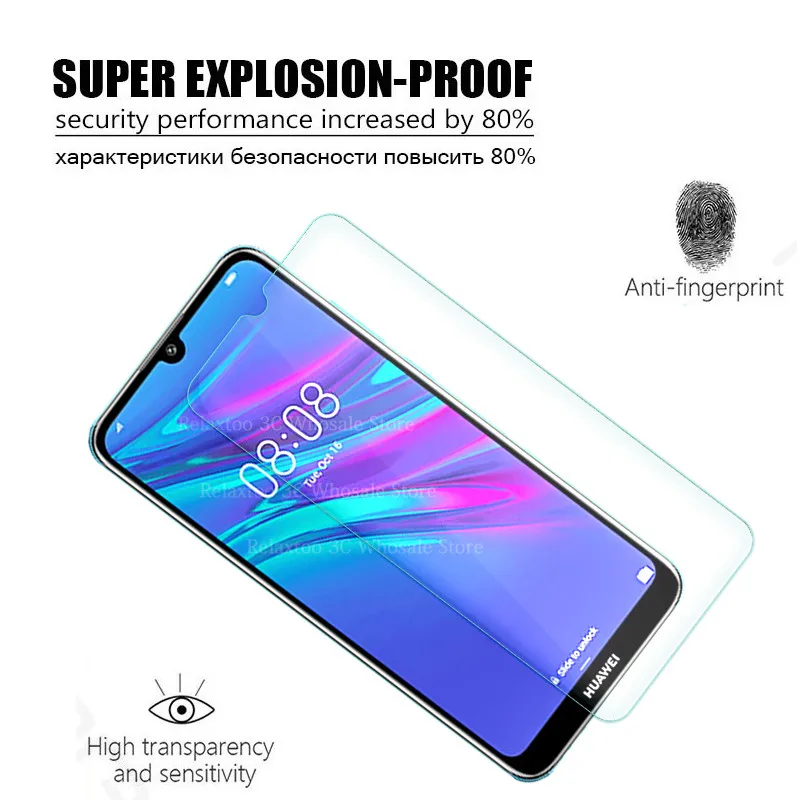 Защитное стекло закаленное для huawei y5 y6 y7 2019 y 5 6 7 5y 6y 7y y62019 y72019 y52019|Защитные стёкла и