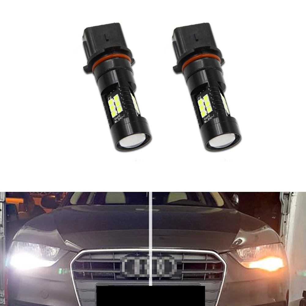 2x Psx26w Sh23w 12277 Led Drl Daytime Running Fog Light Bulbs For Audi